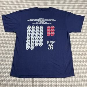 Vintage 2005 New York Yankees Got Rings Tee - Lee Sport XL Navy XL